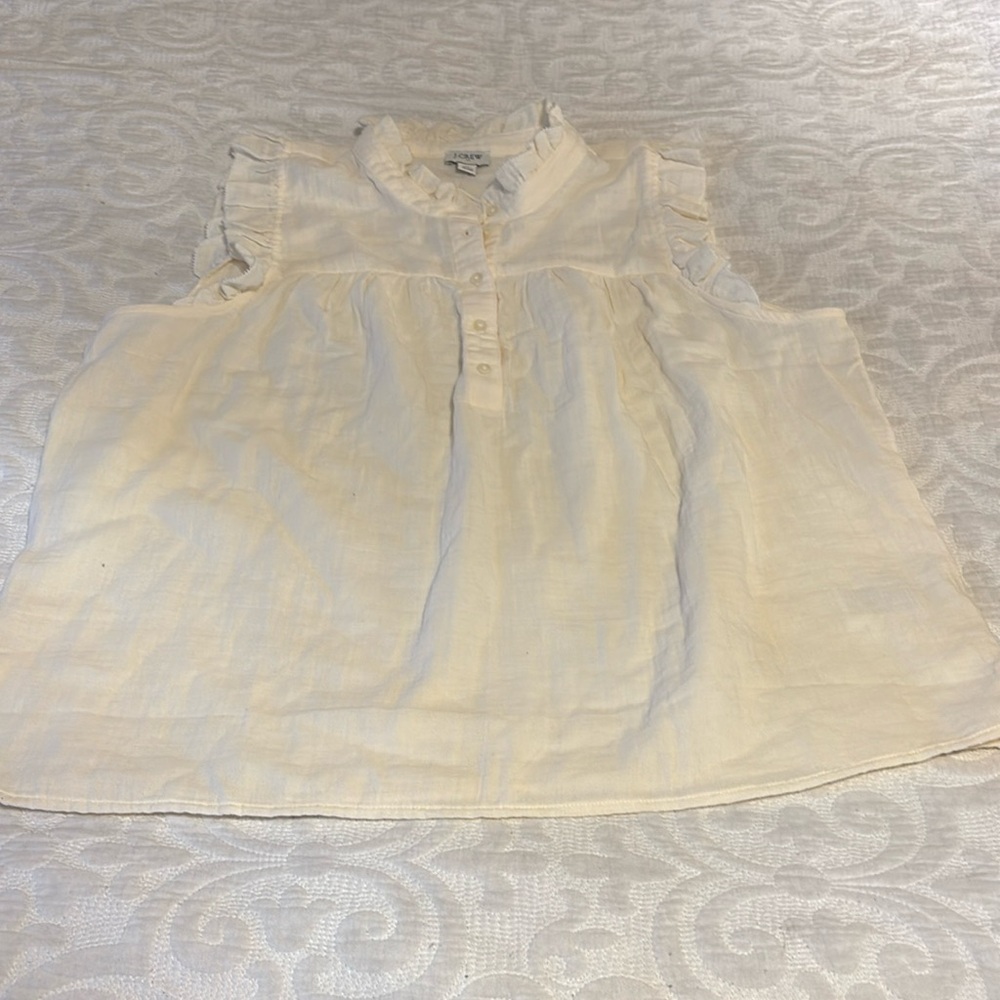 J Crew sleeveless blouse